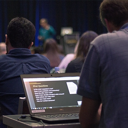 Viewing presentation slides