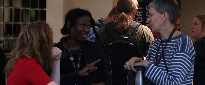 People networking at MadWorld Europe 2018