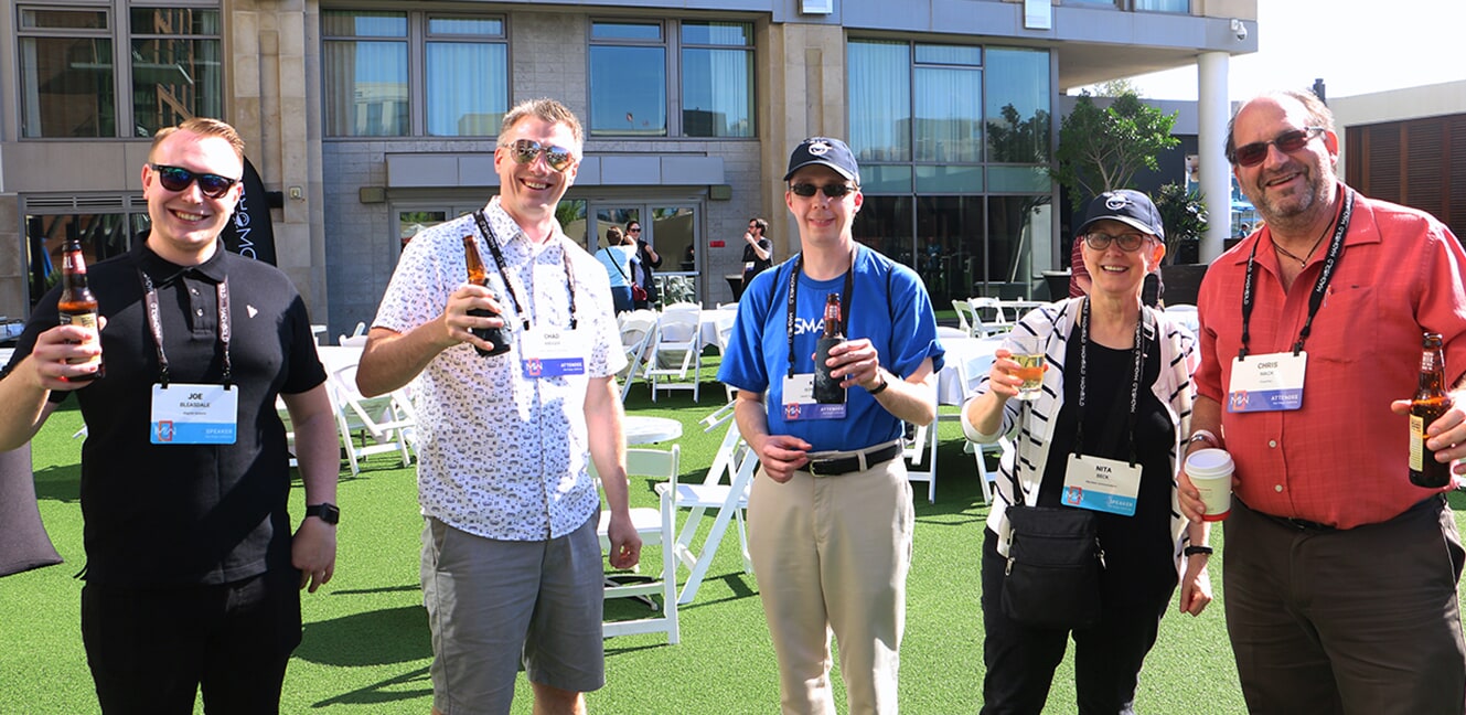MadWorld Attendees having fun at the Hotel Del in Coronado