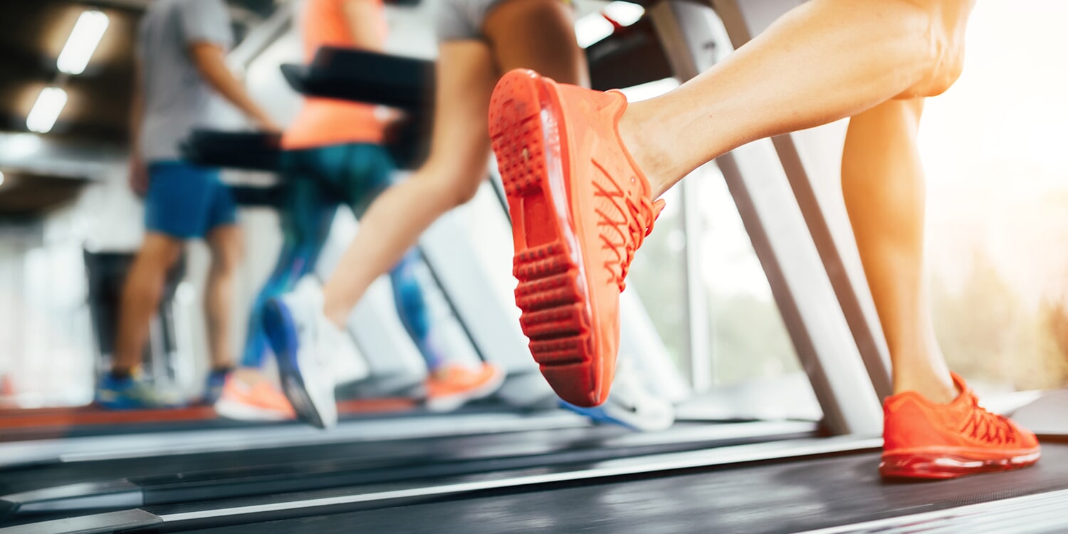People on treadmills