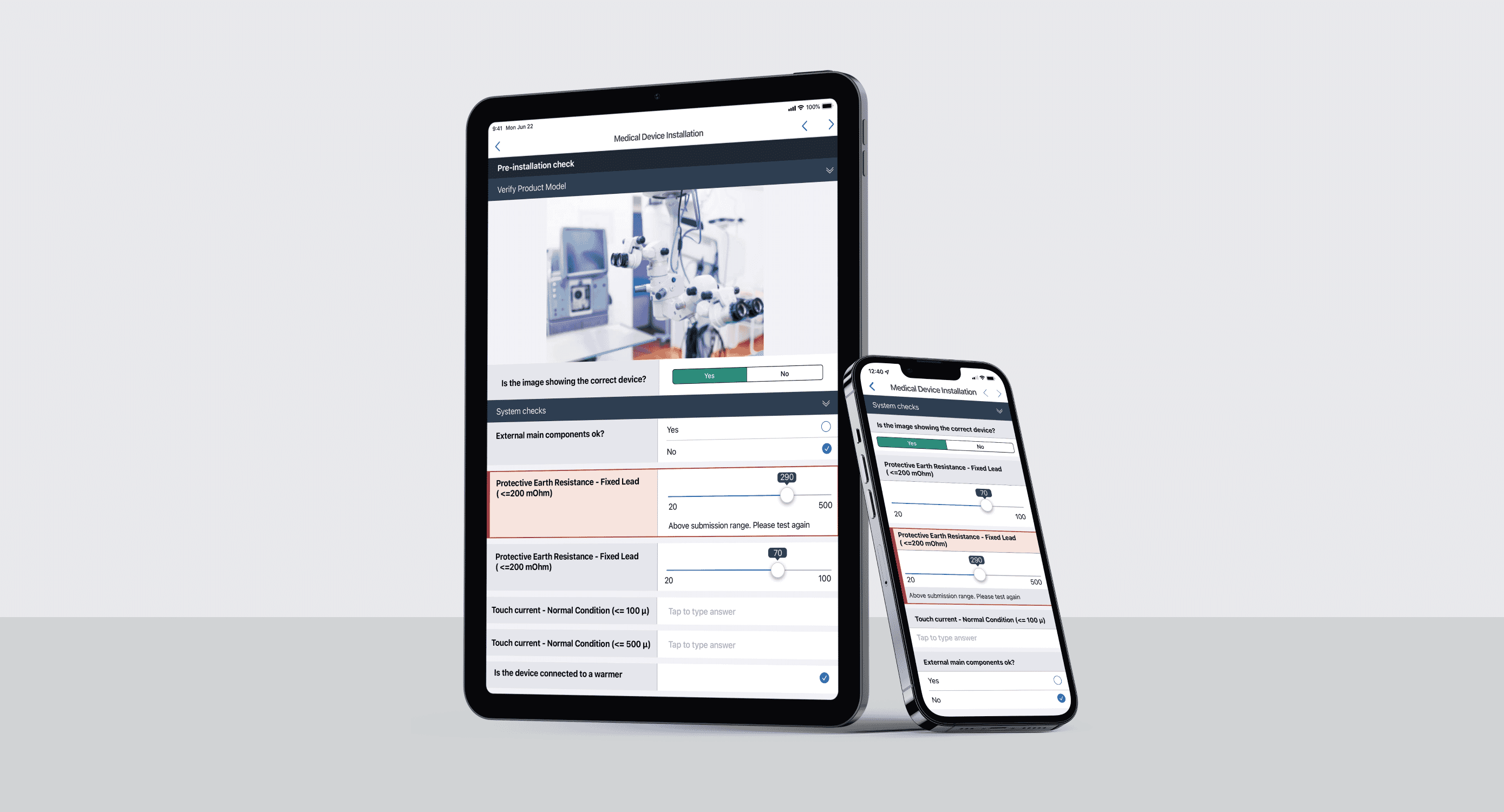 Screenshot of a TrueContext on mobile devices