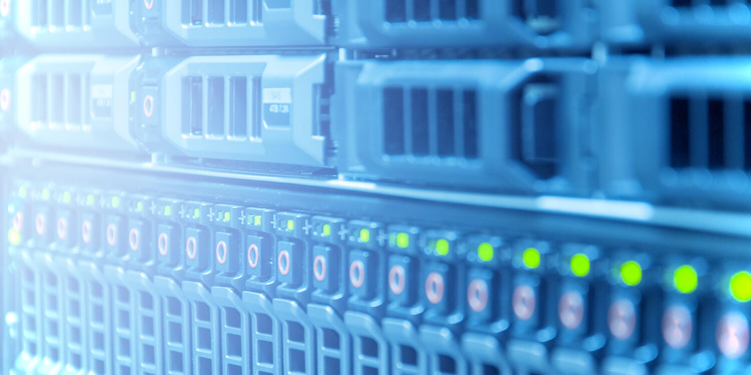 Closeup of a web server