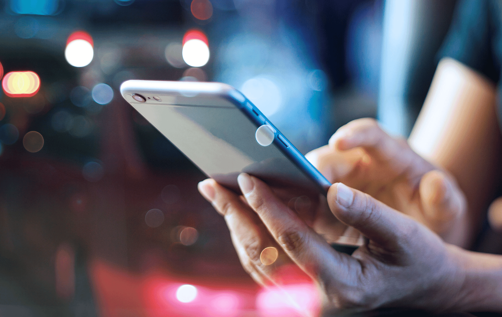 Closeup of a phone