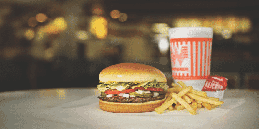 Whataburger hamburger and fries photo
