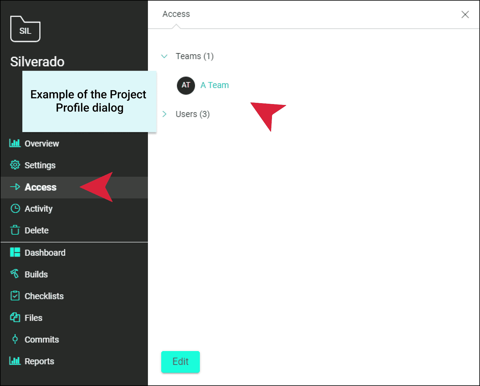 MadCap Central's new Access tab Screenshot