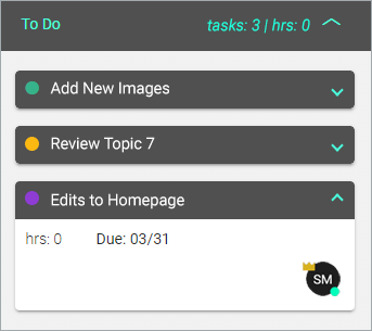 the To Do panel