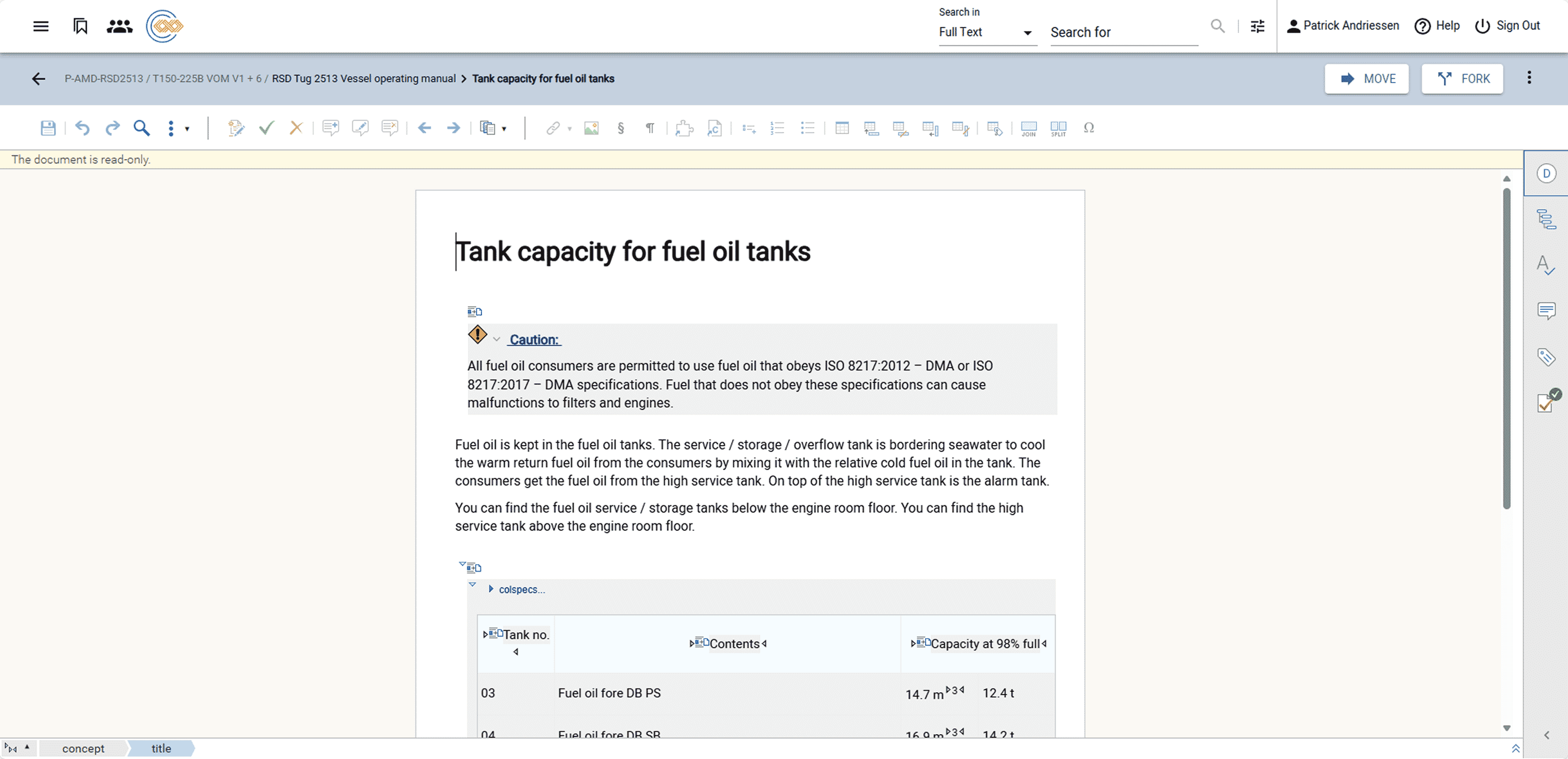 Screenshot of IXXIA CCMS implementation bookmap