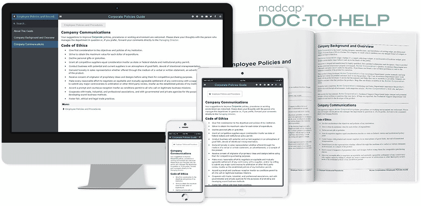 MadCap Flare documentation samples