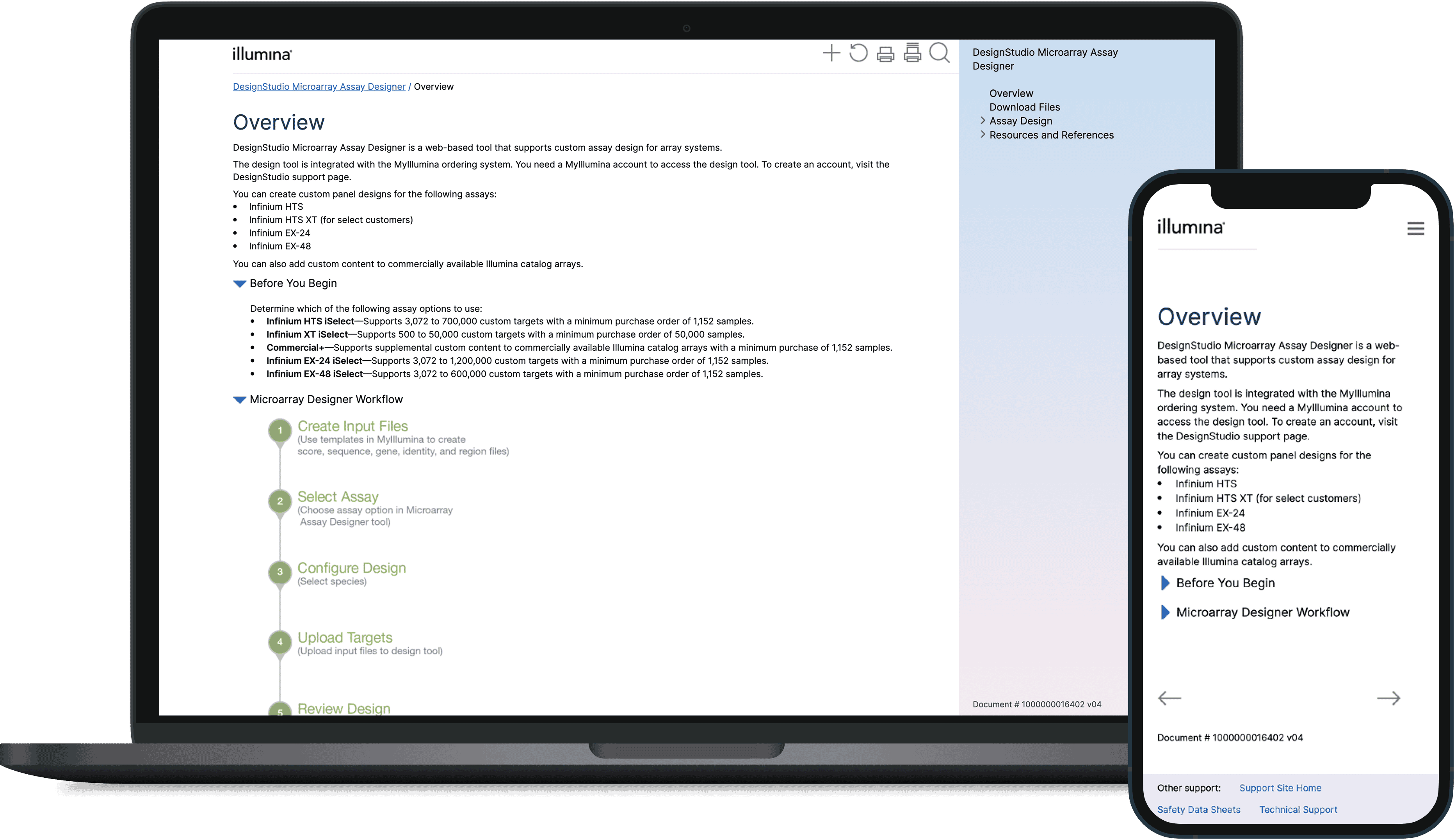 WebHelp Mobile Output Screenshot